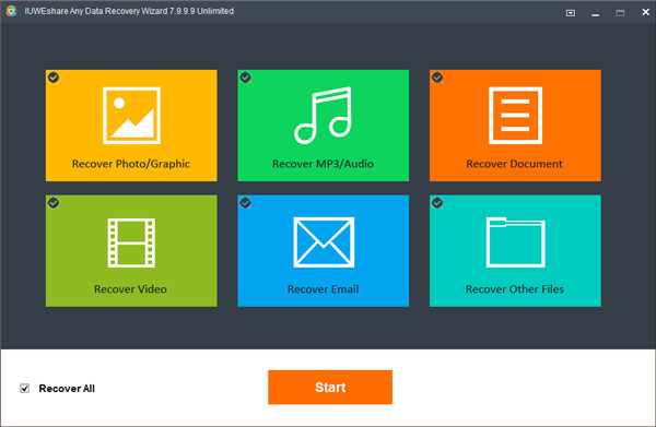 IUWEshare Any Data Recovery破解版 v7.9.9破解版(附破解教程)下载