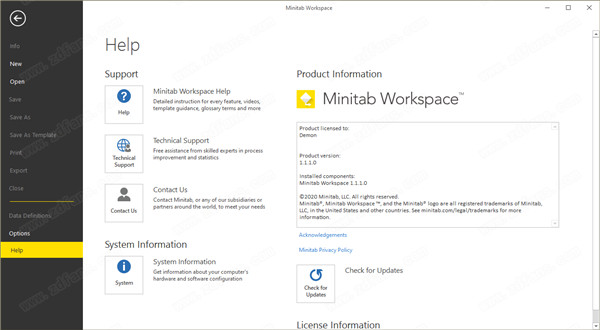 流程图制作工具-MiniTAB Workspace破解版 v1.1.1.0下载(附注册机)
