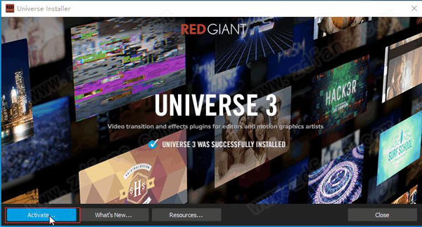 Red Giant Universe 3.0.2win汉化版-Red Giant Universe 3汉化破解版下载 v3.0.2(附安装教程/破解补丁)[百度网盘资源]