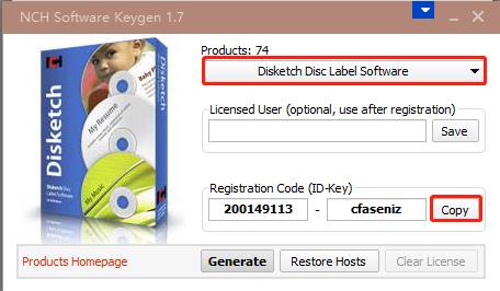 NCH Disketch Disc Label破解版-光盘封面制作工具下载 v6.21(含注册机)