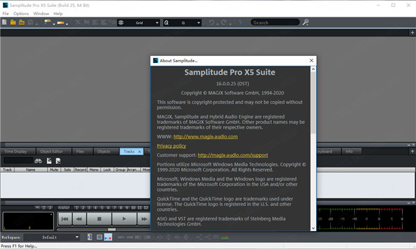 MAGIX Samplitude Pro X5 Suite16破解版下载 v16.1.0.201[百度网盘资源]