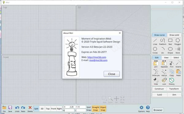 Moi3D(三维建模设计软件)破解版下载 v4