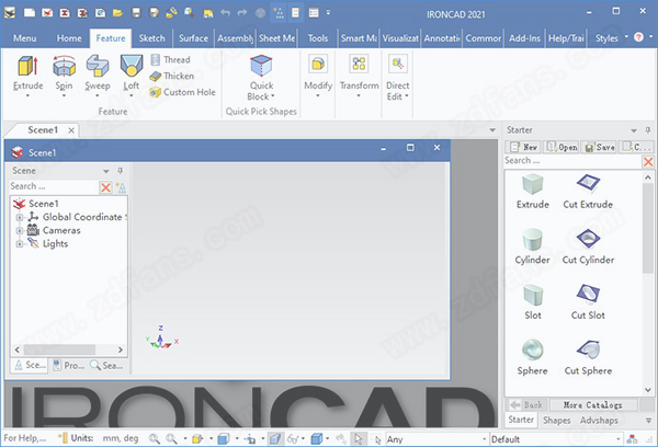 IRONCAD 2021破解版-IRONCAD Design Collaboration Suite 2021中文激活版下载(附破解补丁)[百度网盘资源]