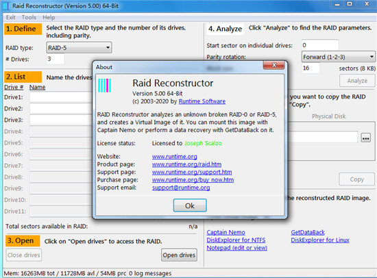 RAID Reconstructor破解版-raid数据恢复工具下载 v5.00