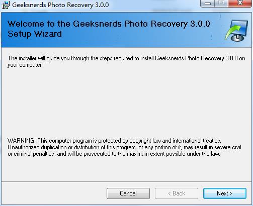 GeekSnerds Photo Recovery破解版下载 v3.0.0(附破解补丁)