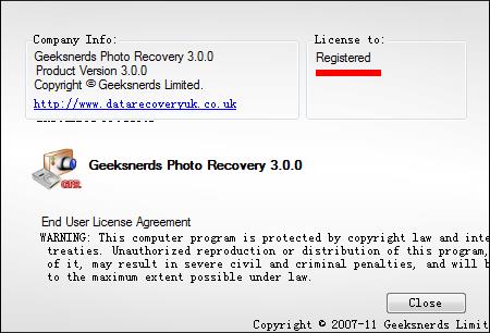 GeekSnerds Photo Recovery破解版下载 v3.0.0(附破解补丁)