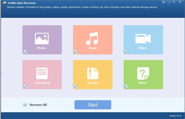 Erelive Data Recovery破解版下载 v6.6.0.0(附破解补丁)