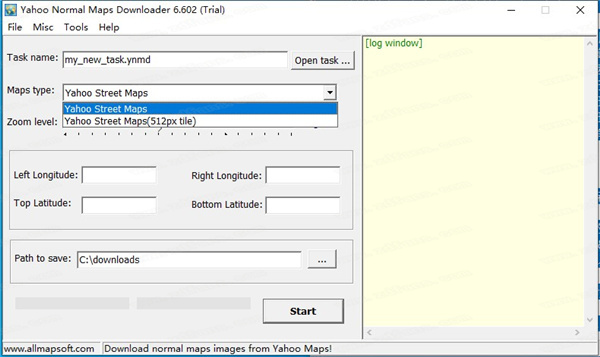 AllMapSoft Yahoo Normal Maps Downloader中文破解版