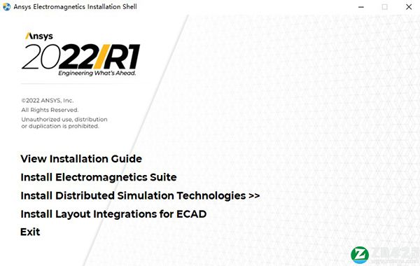 ANSYS Electronics 2022中文破解版-ANSYS Electronics Suite 2022 R1免费激活版下载(附破解补丁)