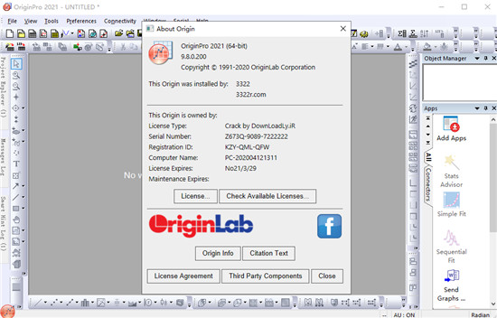 OriginLab OriginPro 2021破解补丁