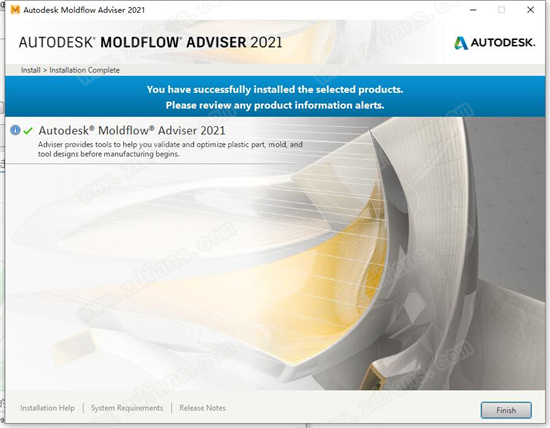 Autodesk Moldflow Adviser 2021中文破解版下载(附破解教程+破解补丁)