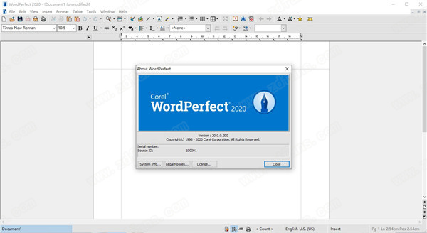 WordPerfect 2020破解版下载 v20.0.0.200(附安装教程+破解补丁)