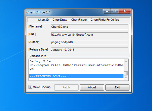 ChemOffice Pro 2017破解版下载 v17.0.0.206(附破解教程+注册机)