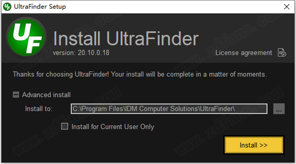 UltraFinder 20破解版-IDM UltraFinder中文破解版 v20.10.0.18下载(附注册机)