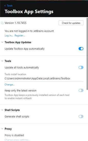JetBrains Toolbox官方版下载 v1.18.7455