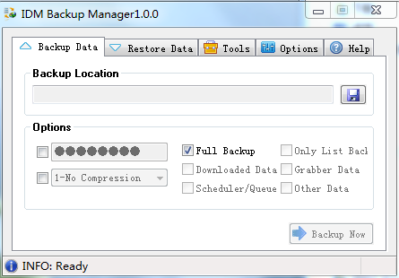 IDM Backup Manager