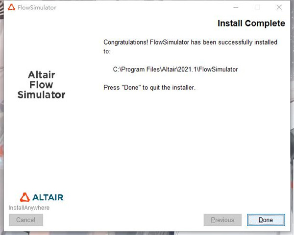 Altair Flow Simulator 2021破解版下载(附破解补丁)