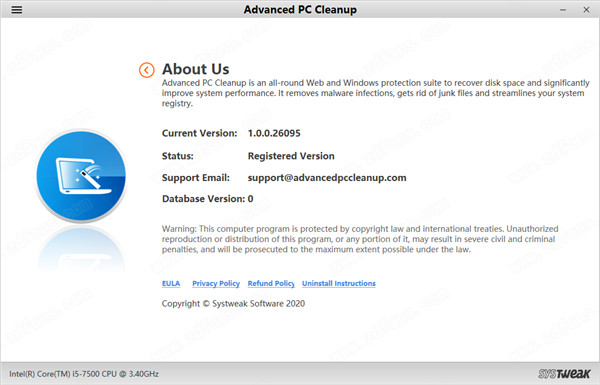 系统垃圾清理工具-Advanced PC Cleanup破解版 v1.0.0.26095下载(附破解补丁)