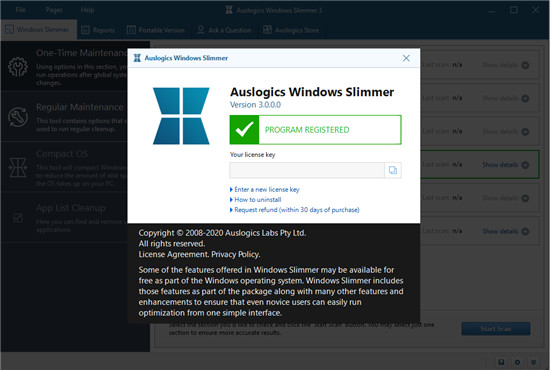 Auslogics Windows Slimmer 3破解版下载 v3.0(附破解补丁)