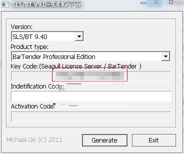 BarTender9.4注册机_BarTender9.4注册激活码下载(附破解教程)