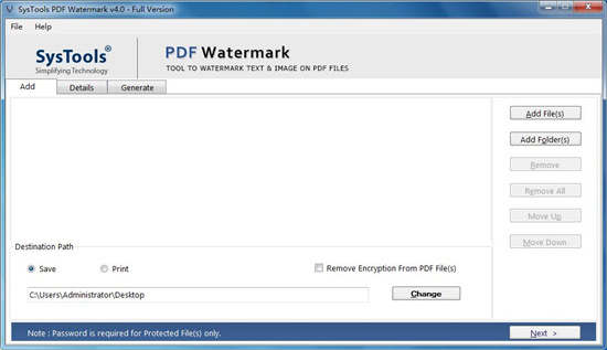 SysTools PDF Watermark Remover破解版