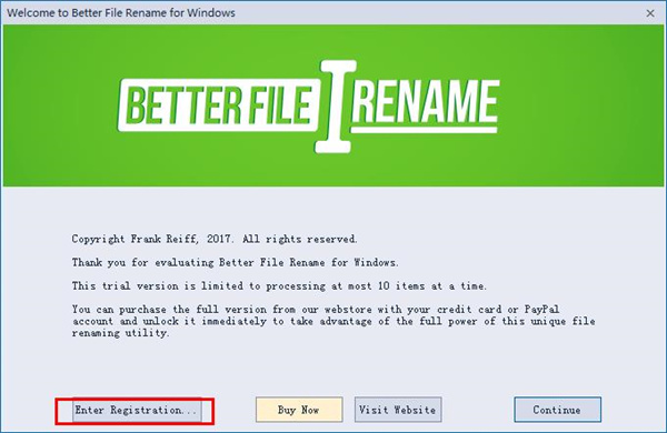 Better File Rename(文件批量重命名)破解版下载 v6.17(附注册码和教程)