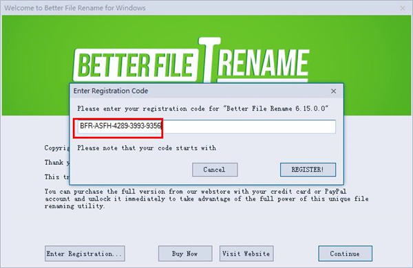 Better File Rename(文件批量重命名)破解版下载 v6.17(附注册码和教程)