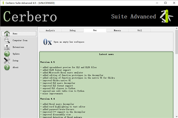 Cerbero Suite Advanced 4破解版-文件分析器软件下载 v4.5(附破解补丁)