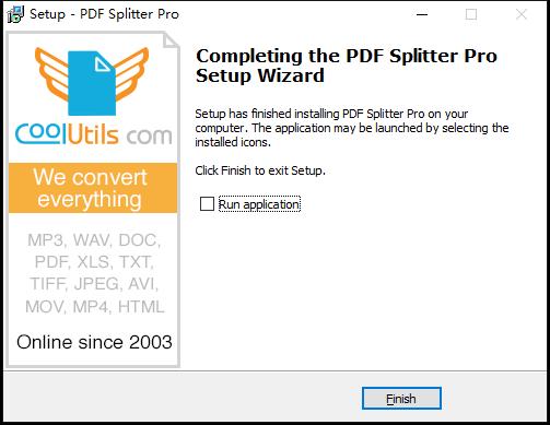 Coolutils PDF Splitter(PDF文件分割器) v6.1.0.26破解版(含破解教程)