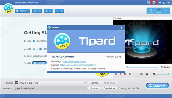 Tipard MXF Converter中文破解版下载 v9.2.32(含破解教程)