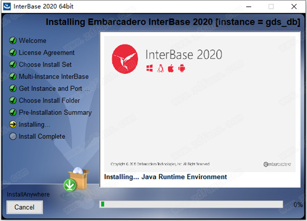 Embarcadero InterBase 2020破解版 v14.0.0.97下载(附注册机及激活教程)