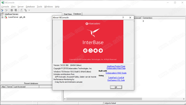 Embarcadero InterBase 2020破解版 v14.0.0.97下载(附注册机及激活教程)