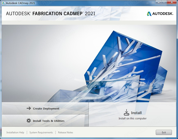 Autodesk Fabrication CADmep 2021破解版下载(附安装教程+破解补丁)
