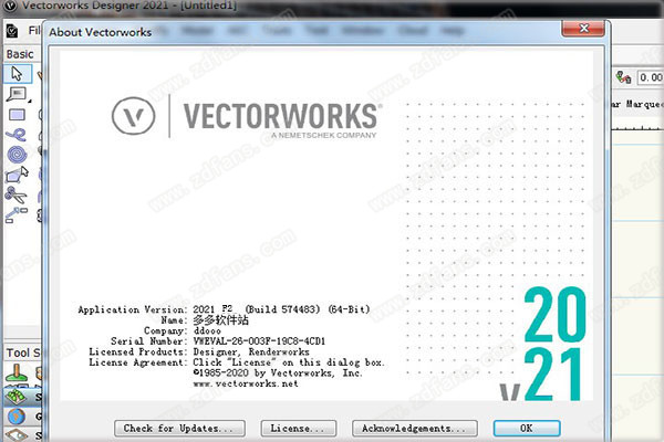 VectorWorks InteriorCAD 2021 F2 破解补丁-VectorWorks InteriorCAD 2021 F2破解文件下载(附破解安装教程)