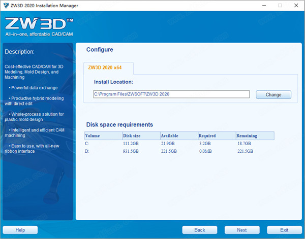 ZWCAD ZW3D 2020中文破解版 v24.00下载(附注册机及安装破解教程)