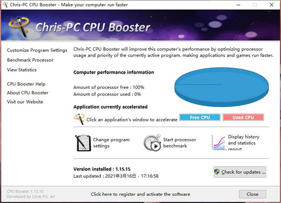 ChrisPC CPU Booster破解版