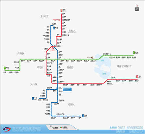 苏州地铁线路图最新版