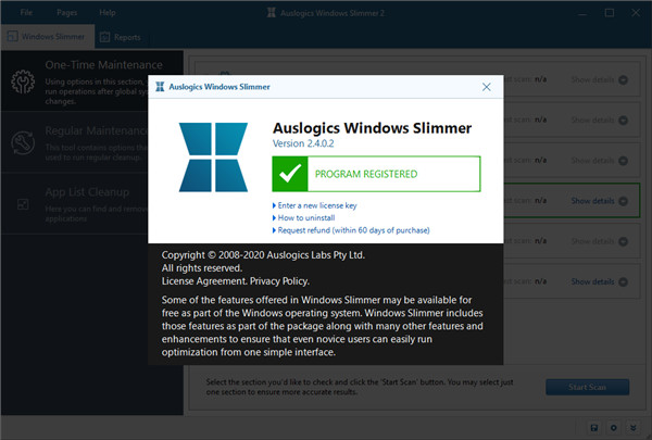 Auslogics Windows Slimmer绿色破解版下载 v2.4.0.2