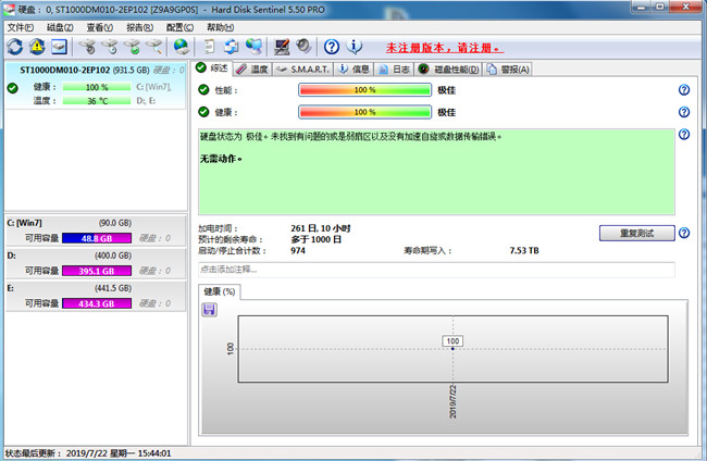 HDSentinel(硬盘健康检测工具)中文绿色版下载