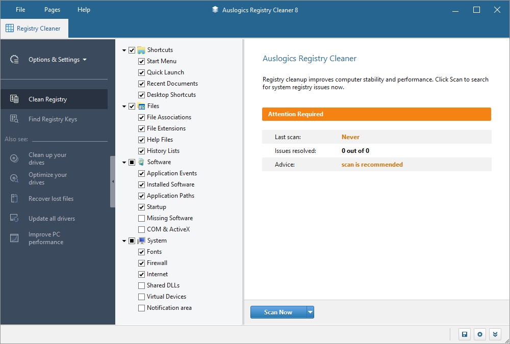 Auslogics Registry Cleaner8绿色版