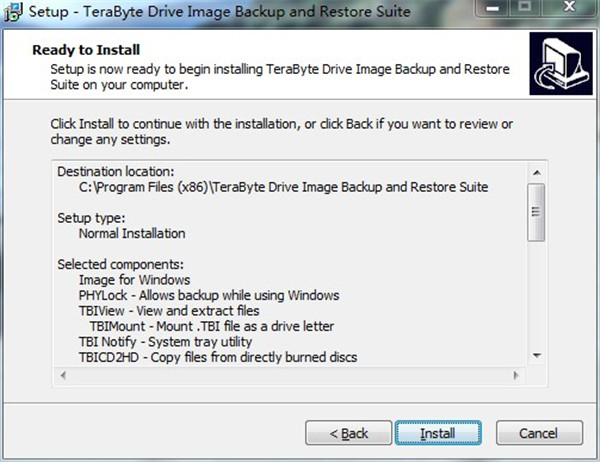 TeraByte Drive Image Backup中文破解版 v3.35下载(附注册机)