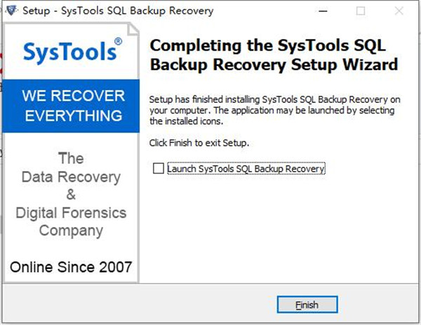SysTools SQL Backup Recovery 11破解版-数据库备份恢复工具中文激活版下载 v11.0(附破解补丁)