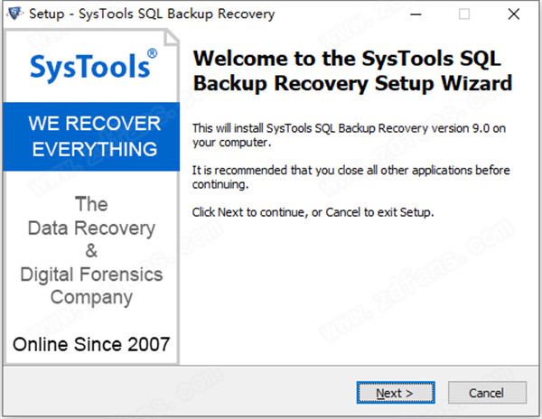 SysTools SQL Backup Recovery 9破解版下载 v9.0.0
