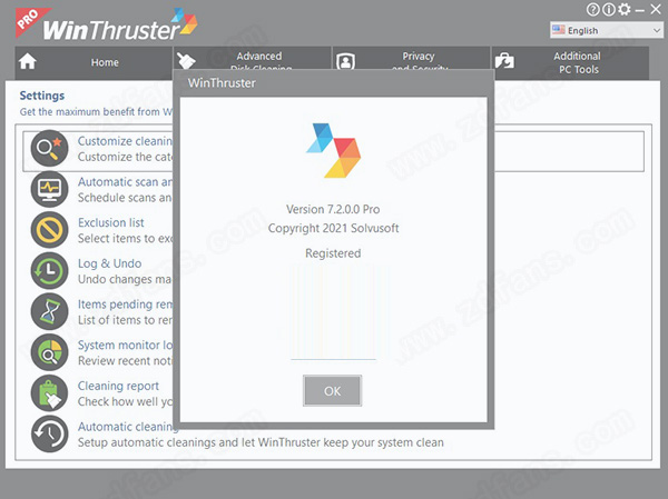 WinThruster Pro中文破解版下载 v7.2.0(附破解补丁)