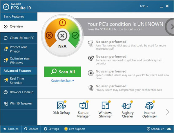 PCSuite 10破解版-TweakBit PCSuite 10中文特别版下载 v10.0.20.0
