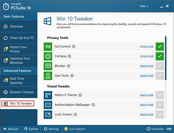 PCSuite 10破解版-TweakBit PCSuite 10中文特别版下载 v10.0.20.0