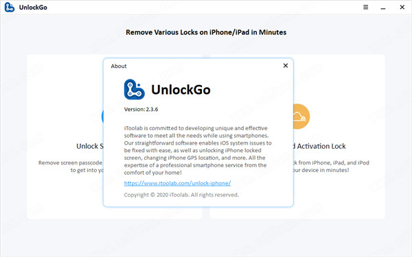 iToolab UnlockGo(iOS设备解锁工具)破解版 v2.3.6下载(附破解补丁)