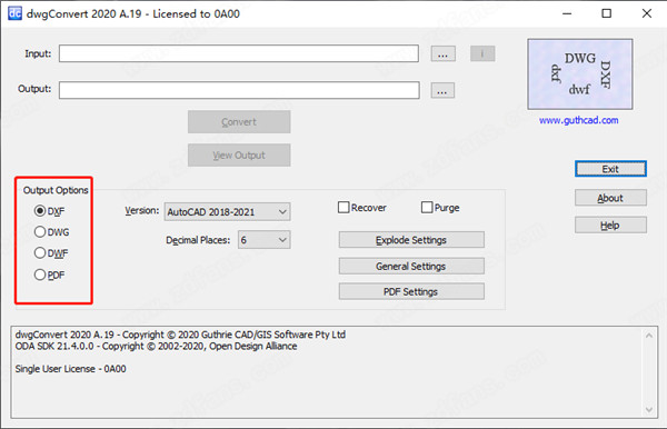 dwgConvert 2020破解版下载-Guthrie dwgConvert 2020破解版 A.19下载(附破解补丁)