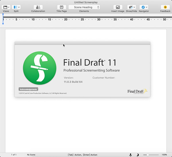 Final Draft 11破解版下载_Final Draft(剧本编写软件)破解版 v11.0.3下载(附破解补丁)