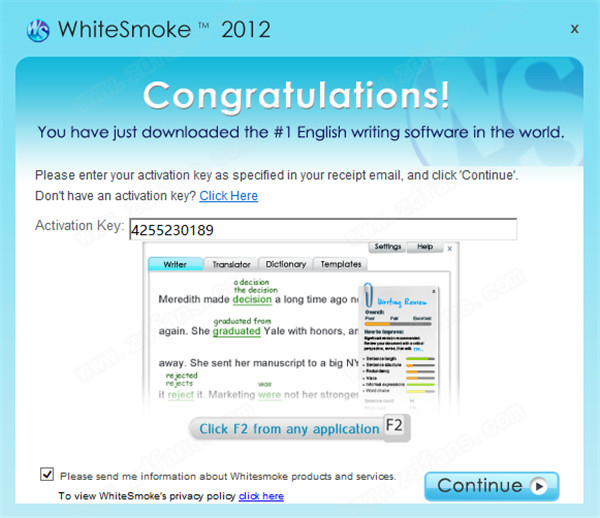 WhiteSmoke 2012破解版下载 v1.00.6034(附破解补丁)